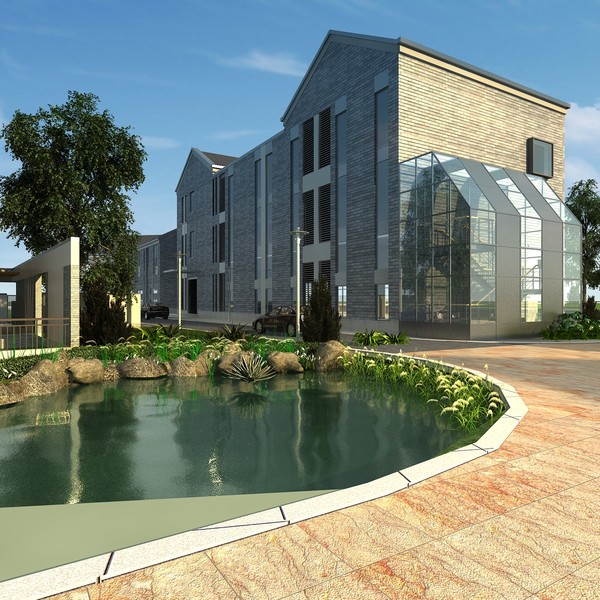 modern apartment building ma - 3D Building 012 by sundynasty